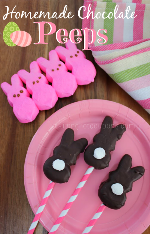 Make your own chocolate-dipped peeps!