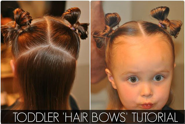 Hair bows with hair!